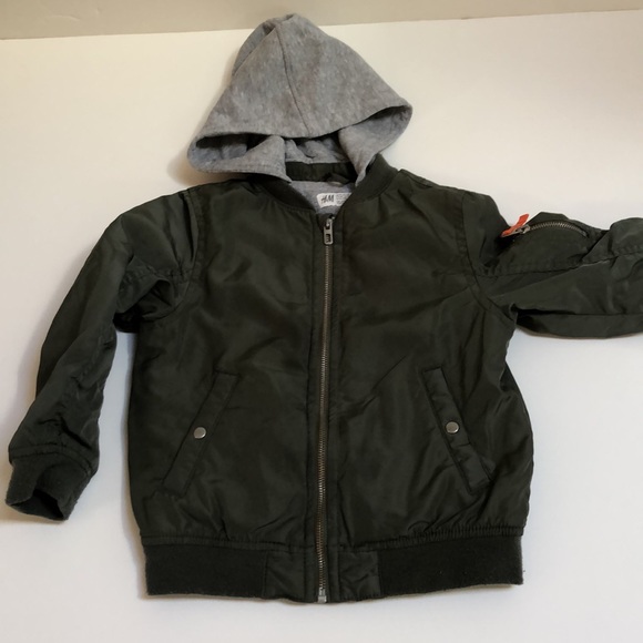 H&M Boys Army Green Jacket - Picture 2 of 6